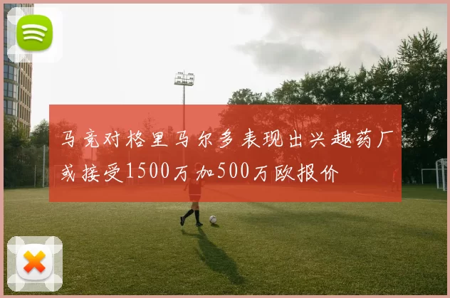 马竞对格里马尔多表现出兴趣药厂或接受1500万加500万欧报价